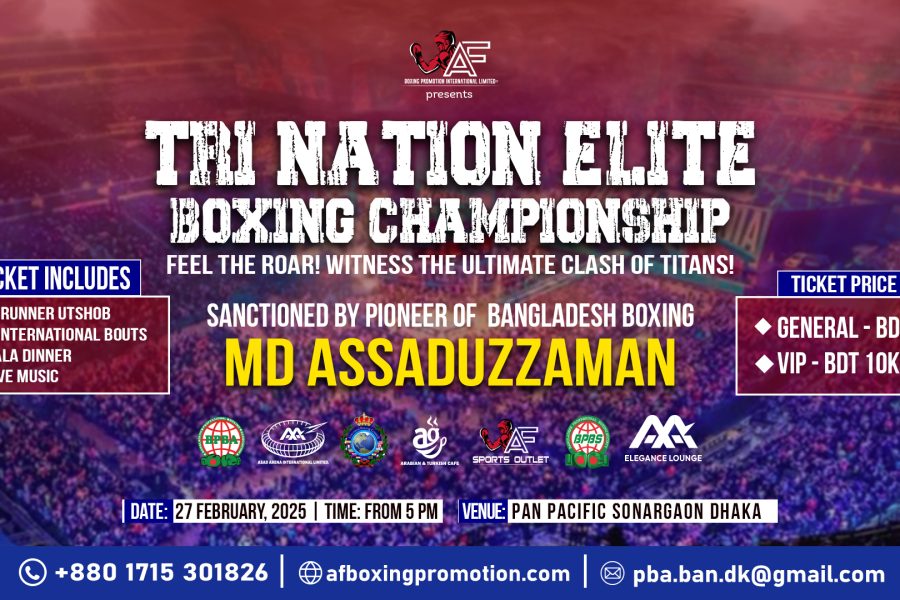 Tri NAtion Elit Boxing Championship Banner